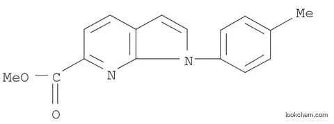 Molecular Structure of 1196079-68-1 (1H-Pyrrolo[2,3-b]pyridine-6-carboxylic acid, 1-(4-methylphenyl)-, methyl ester)
